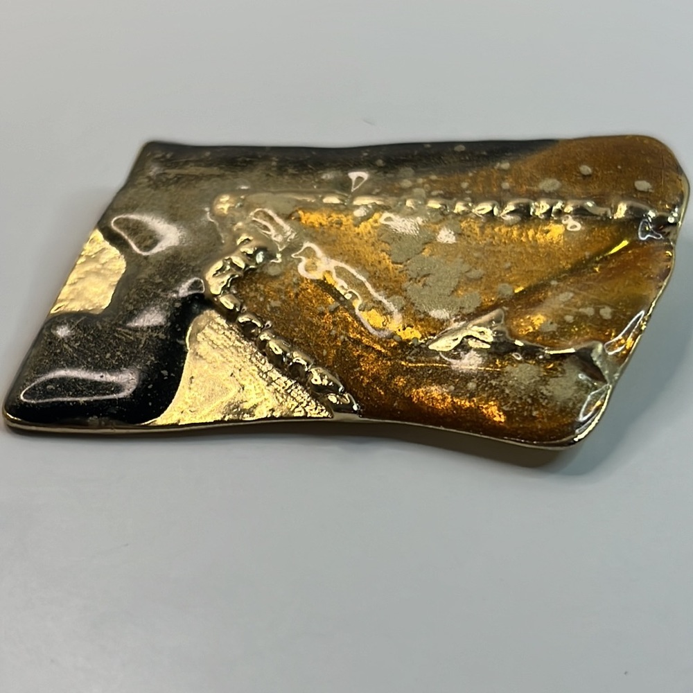 Modernist Multicolored Brooch - Picture 5 of 14